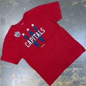 Reebok Washington Capitols Winter Classic NHL Shirt Hockey Vintage Large
